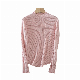  2023 Women′s Fashion 2*2 Rib Merino Wool Cashmere Blend Mock Neck Sweater