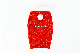  Winter Autumn Lovable Warm Acrylic Red Soft Striped Cable Knitted Rhombic Geometry Jacquard Mixed Yarn Two-Legged Fleece Pompom Hoodie Pullover Dog Pet Sweater