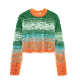  Pb&Za Women′s Clothing Wholesale Color Rubbed Effect Knitted Long Sleeve Sweater