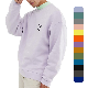  Wholesale Custom Plain French Terry Solid Color Sportswear 80%Cotton/20%Polyester Good Quality Men Blank Crewneck Sweatshirt