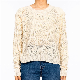  Spring Casual Round Neck Long Sleeve Knit Pullover Sweater for Women