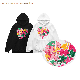  High Quality Love Puzzle Print Custom Autumn New Pullover Male and Female Fleece Warm Fashion Oversized Hooded Sweater