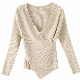  Sexy Slim Thin V-Neck Long Sleeve Knit Sweater for Women