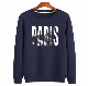 Top Quality Pull up French Terry Men′s O Neck Hoody Sweater