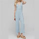Spring Autumn 100% Cashmere V Neck Ladies Fashion Jumpsuit / Knitwear