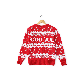  Autumn and Winter New Women′s Sweater Christmas Round Collar Thickened Milu Deer Knitting Sweater