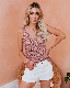  Fashion Ice Silk Vest Strapless V-Neck Women Casual Clothes