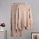  Winter High-Collar Fashion Knitted Loose High-Collar Pants Knitted Women′s 2-Piece Sweater Women′s Suit