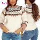  Dear-Lover Wholesale Designer Geometric Knitted Women Sweaters Trim High Neck Knitwear