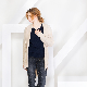  Lady Fashion Ruffled Collar Open Cashmere Long Cardigan Sweater