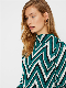  Ladies’ Round Neck Long Sleeve Fashion Knit Pullover