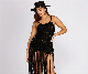  Ladies Sexy Fringe Hem Crothet Tunic Sweater Dress