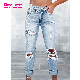  Dear-Lover Wholesale Private Label High Waist Fashion Western Denim Pant Washed Ripped Distressed Flared Bell Bottom Jeans Women