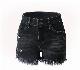  Fashion Design Hole Tassel Ladies High Elastic Ripped Super Hot Denim Shorts