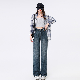  Jeans Female Loose Wide Legs Do Old Thin All-Match Straight Trousers