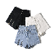  New Design Fashionable Ladies Jeans Shorts Custom Blue Color Washed Women′ S Leisure Denim Shorts