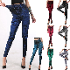  Lady′s Imitation Denim Leggings Fitness Running Yoga Pants Seamless High-Waist Printed Pants Tie Dyed Skinny Pants Customzied Stretchy Comfortable Tights