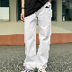  Mens Clothing Wholesale Casual Cotton Mens Straight Skateboard Jeans Custom Embroidery Logo Pants Baggy Men′s Denim Trousers Jeans