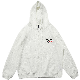  Concave-Convex Letter Hooded Cardigan Sweater Men′s and Women′s Unisex Coat