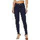  Custom Women Regular Fit Classic Ripped Frayed Hem High Waisted Blue Skinny Jeans