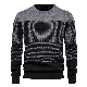  OEM Custom Autumn Winter Striped Casual Men Knitted Pullover Sweater