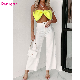 Wholesale Designer Wide Leg Pant New Design High Waist Ladies Fashion Jeans