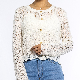  Women Lightweight White Hollowcustom Long Sleeve Sweater Summer White Cardigan for Women