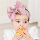  Knitted Baby Lovely Wide-Side Headscarfs Children′s Hair Bowknot Handkerchief Headband