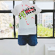  2020 New Children′s Clothing Printing Round Neck Short-Sleeved Girls T-Shirt and Denim Shorts