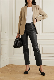 Women′s Leather Pants Versatile Genuine Leather Soft Waxy Fitted Leather Pants