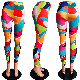 L99735 Slim Printed Sweatpants Yoga Jogging Pants