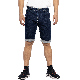  Custom Zipper and Button Fly White Contrast Stitching Casual Men Short Jeans