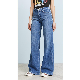 Promotional New Design Women′s Wide Leg Pants Loose Jeans
