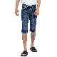  Custom Vibrant Blue Washed Denim Designer Biker Men Short Jeans