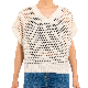 Summer New V Neck Loose Pullover Hollow Women Knit Vest