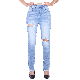  Custom Designer High Waisetd Regular Fit Ripped Straight Women Mom Jeans