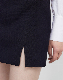 Women Low Waist Non-Stretch Jeans OEM Nice Enzyme Washing with Split Hem Plain A-Line Short Denim Skirt manufacturer
