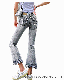  Factory Wholesale/Stock Clothes Casual Ladies/Women Straight Trousers Ankle-Length Denim Ripped Fringed Pants Private Label Jeans