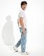  New Fashion Classic Rigid Durable Light Wash Relaxed Mens Denim Jeans with Tapered Leg Opening