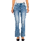 Design Casual Pearl High Waist Skinny Bootcut Jeans for Women