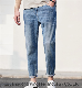  Factory Private Label/Logo/Brand New Deign Fashion Clothes/Clothing Cotton Men/Boy Casual Denim Spliced/Hole Wholesale/Stock/Bulk Straight/Long Pants/Jean/Jeans