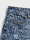  Classic Non Stretch Ripped Jeans Men Blue Wash Denim Shorts Jeans
