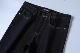  High Quality Fashion Black Straight Denim Jeans for Men Mn-18112 (G65039-1)