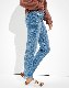  Fashion Ladies High-Waisted Mom Fit Classic Straight Ripped Denim Pants Jeans