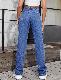  OEM&Odmhigh Waisted Stretch Quality Straight Fitting Middle Washing Color New Fashion Lady Jeans