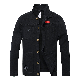  Black Popular Jean Jacket Camouflage Youth Pop Jeans Jacket Coat Slim-Type Jeans
