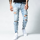  Stretchy Ripped Skinny Jeans Denim Pants Mens Fashion Destroyed Slim Fit Denim Jeans