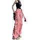  Vintage High Waist Straight Casual Workwear Street Spice Girls Fashion Loose Multi Pocket Workwear Jeans with Side Slip Pockets