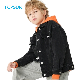 Custom Popular Fashion Design Boys Warm Jean Wool Coat with Buttons