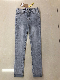 ODM Girl′s Denim Jeans Manufactory Blue Slim Dneim Pants Kid′s manufacturer